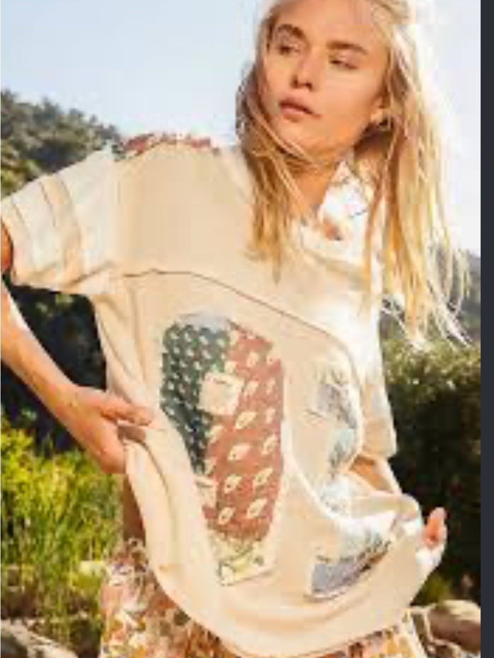 POL. Patchwork tee